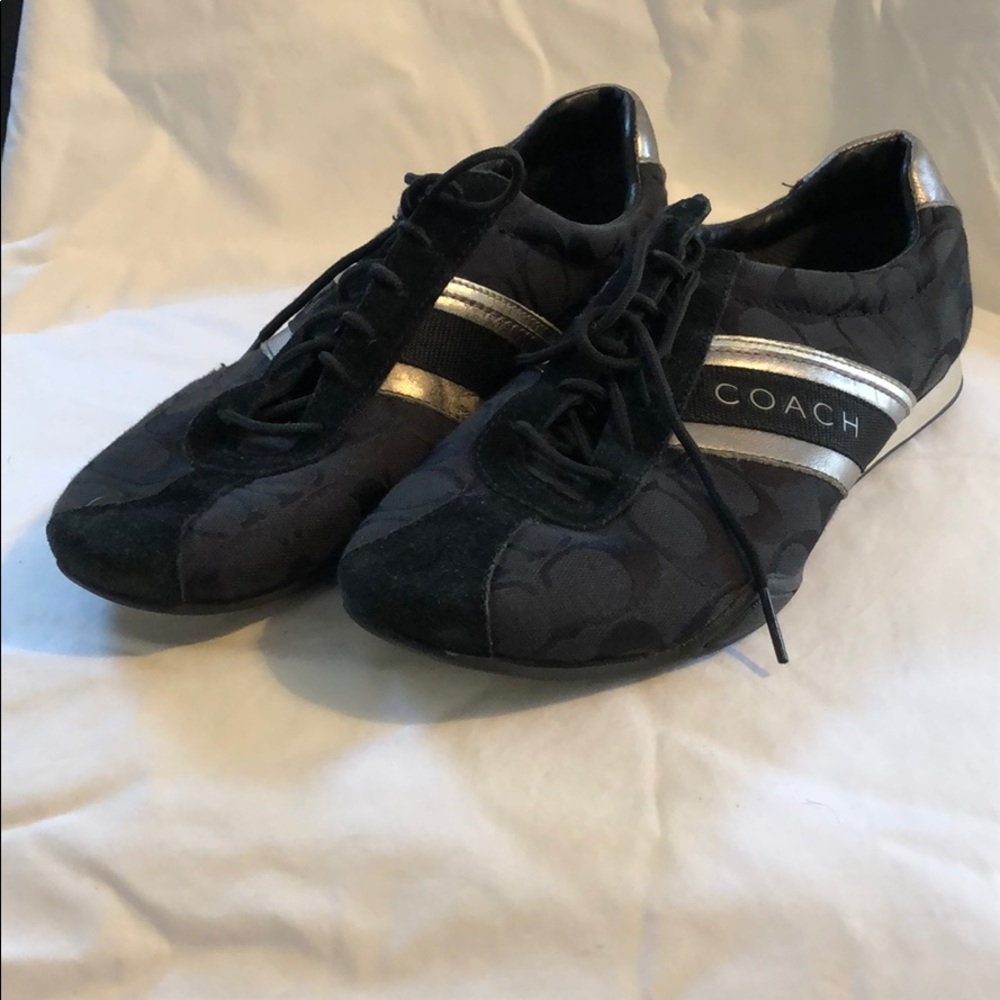 Black Coach sneakers